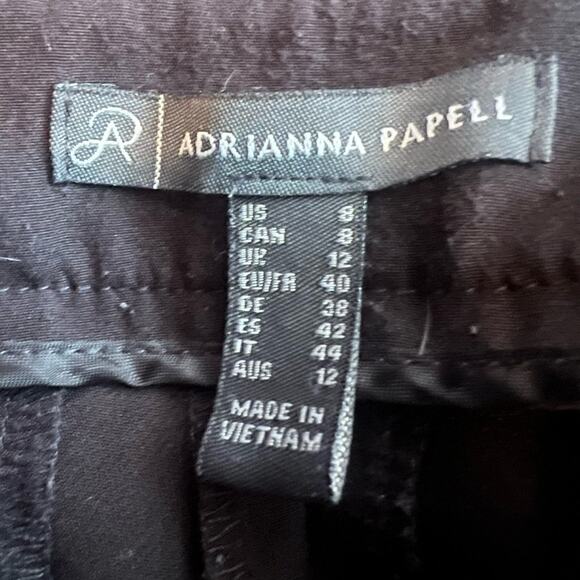 ADRIANNA PAPELL WOMENS DRESS TROUSERS/PANTS BLACK - Picture 7 of 10